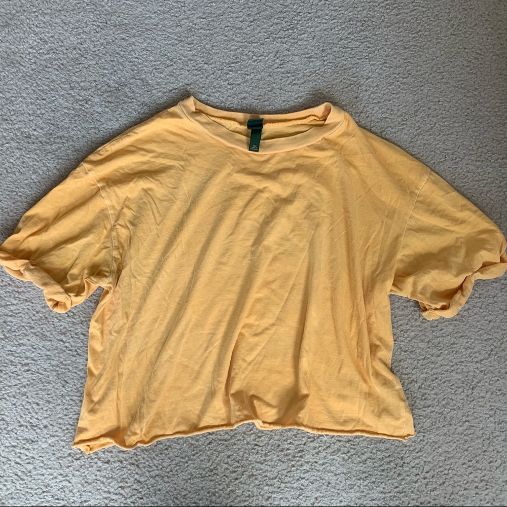 Wild Fable yellow crop top